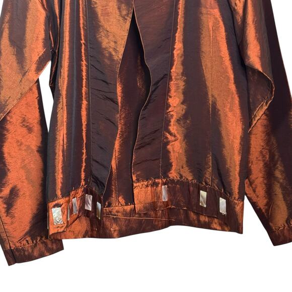 AuLac Designs Handmade in Vietnam 100% Silk Beaded Evening Jacket - Picture 3 of 11